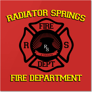 Radiator Springs Fire Department Posters and Art